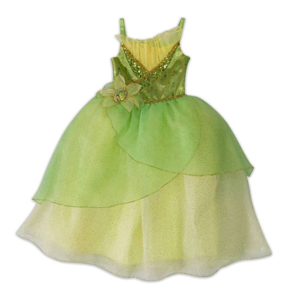 The Princess and Frog Costume Dresses Tiana Green  Green